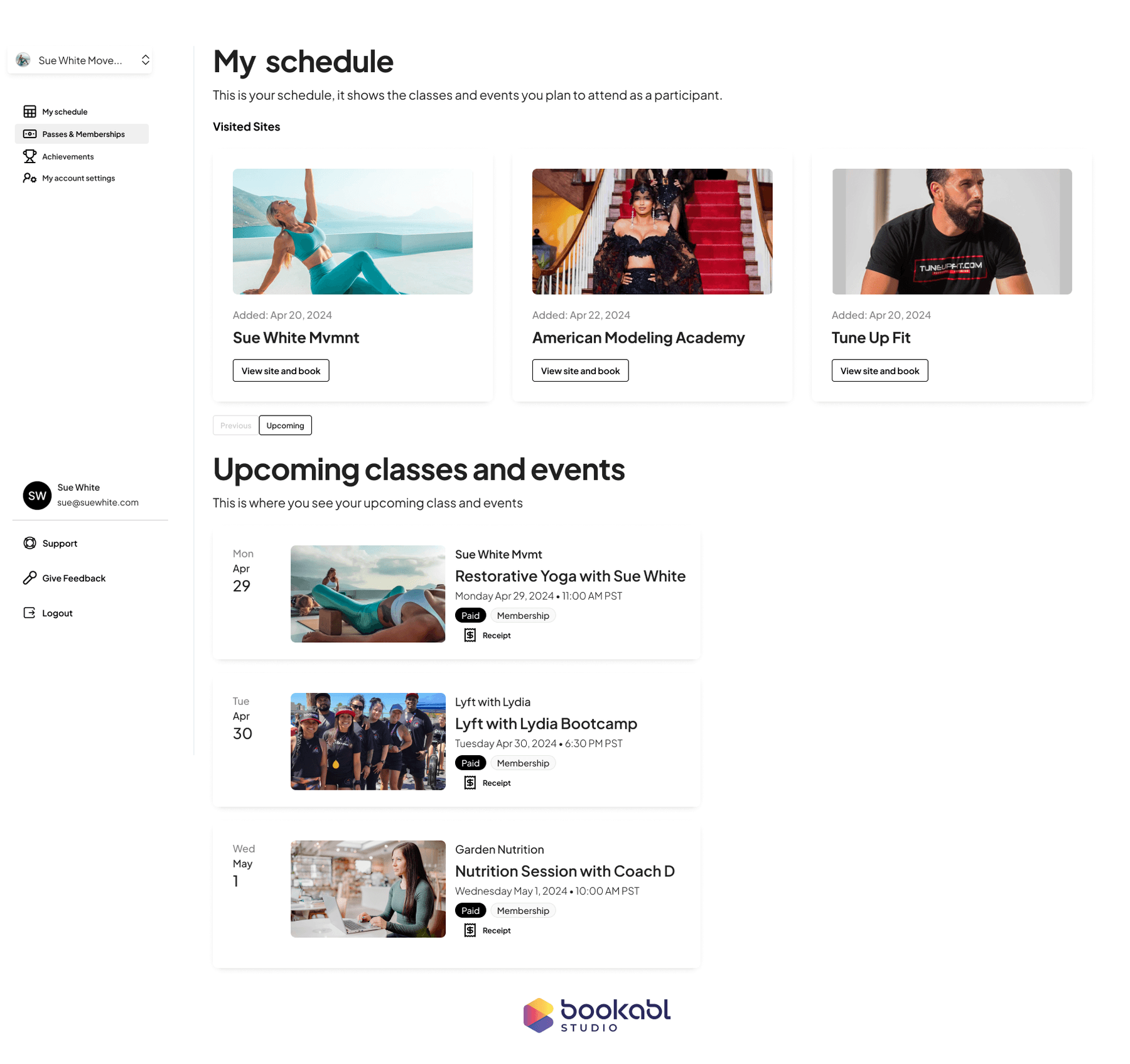 Bookabl scheduling dashboard
